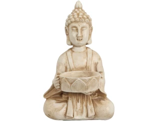 Dekorační soška/svícen Buddha, 14 cm