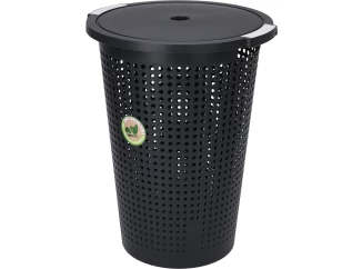 Koš na prádlo 35 l, černý