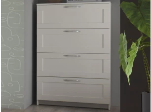 Komoda se zásuvkami Leporelo 78 cm, bílá mat
