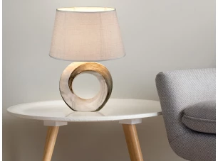 Stolní lampa Jeremy, šedá