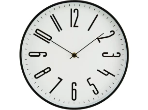Nástěnné hodiny 30 cm, černé
