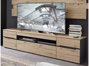 TV skříňka Memphis, dub artisan/grafit