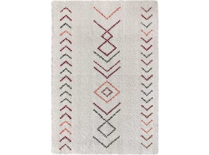 Koberec Boho Indian 80x150 cm, bílý