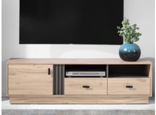 TV skříňka Ancona, 155 cm, dub estana/antracit