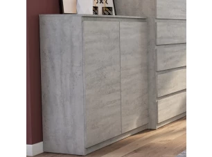 Skříňka Carlos 80 cm, šedý beton