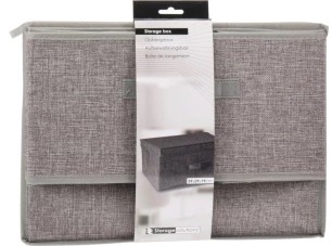 Úložný box s víkem Homestyling 39x29 cm, šedý