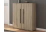 Dvojitý botník Smart, dub sonoma