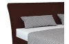 Postel Dezra 160x200 cm, hnědá ekokůže