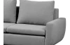 Rohová sedací souprava Enjoy, šedá látka