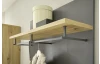 Předsíňový šatní panel Milan, dub artisan/šedá