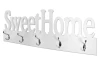 Nástěnný věšákový panel Sweet Home, bílý
