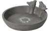 Pítko/bazén pro ptáky 24 cm, šedá