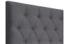 Postel Amy 160x200 cm, tmavě šedá látka