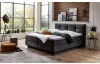 Postel boxspring Portage 160x200 cm, antracitová látka