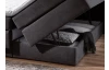 Postel boxspring Portage 160x200 cm, antracitová látka