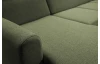 Sedací souprava Mistic, lesní zelená látka, tvar U