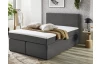 Postel boxspring Aston 120x200 cm, středně šedá látka