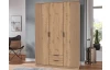 Šatní skříň Lübeck, 135 cm, dub artisan/optika lamel