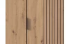 Šatní skříň Lübeck, 135 cm, dub artisan/optika lamel