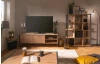 Široká TV skříňka Denver, dub artisan/antracit