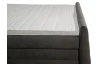 Postel boxspring Bonny 180x200 cm, antracitová vintage látka