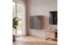 Nástěnná skříňka Asko Living, 75 cm, dub artisan/antracit