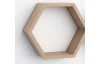 Sada 3 poliček Hexagon, dub sonoma