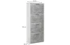 Botník Fulda, bílý/šedý beton, výška 152 cm