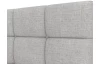 Postel boxspring Shadow 180x200 cm, světle šedá strukturovaná látka