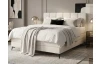 Postel boxspring Bergamo 180x200 cm, světle krémová látka