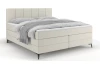 Postel boxspring Bergamo 180x200 cm, světle krémová látka