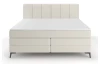 Postel boxspring Bergamo 180x200 cm, světle krémová látka
