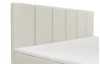 Postel boxspring Bergamo 180x200 cm, světle krémová látka