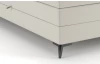 Postel boxspring Bergamo 180x200 cm, světle krémová látka