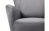 Křeslo Next, šedá látka
