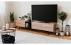 Široká TV skříňka Nola, dub artisan/černá