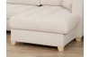 Sedačka Split, krémová látka, tvar levé U, s rozkladem