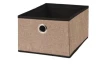 Úložný box 25x18x32 cm, béžový/hnědý