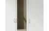 Šatní skříň Bremen, 136 cm, bílá/šedý beton