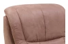 Polohovatelné relaxační TV křeslo Fatima, hnědá látka