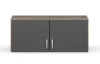 Skříňový nástavec Bremen, 91 cm, dub artisan/tmavě šedý