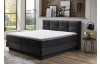 Postel boxspring Portage 160x200 cm, antracitová látka