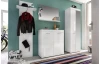 Vysoký věšákový panel Amanda 442, lesklý bílý