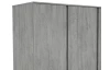 Šatní skříň Carlos, šedý beton, 152 cm