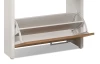 Botník Fulda, bílý/medový dub, výška 115 cm