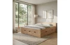 Postel Astral 180x200 cm, dub artisan