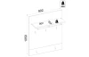 Předsíňový šatní panel Barcelo, dub viking