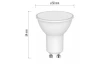 LED žárovka Classic MR16, GU10, 5,7 W, 465 lm