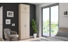 Víceúčelová dělená skříň Nitro, béžová kašmír