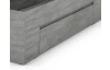 Postel se zásuvkami Carlos 140x200, šedý beton